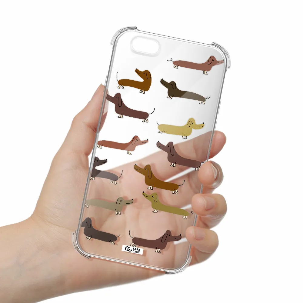 Dachshund Dogs Apple iPhone 6 Clear PC Case
