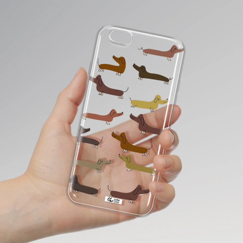 Dachshund Dogs Apple iPhone 6 Clear TPU Case