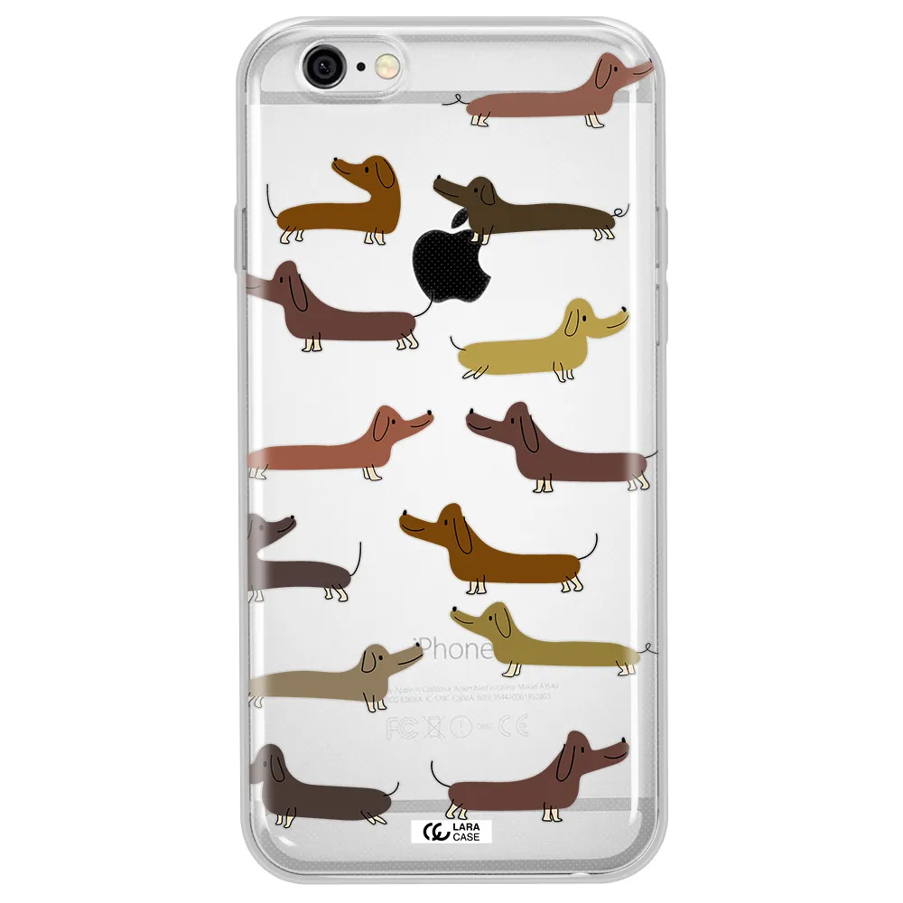 Dachshund Dogs Apple iPhone 6 plus Clear TPU Case