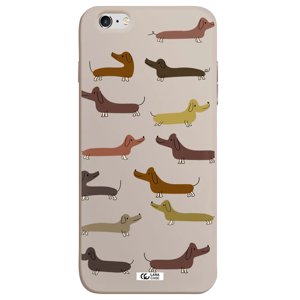 Dachshund Dogs Apple iPhone 6 plus Silicone Stone Case