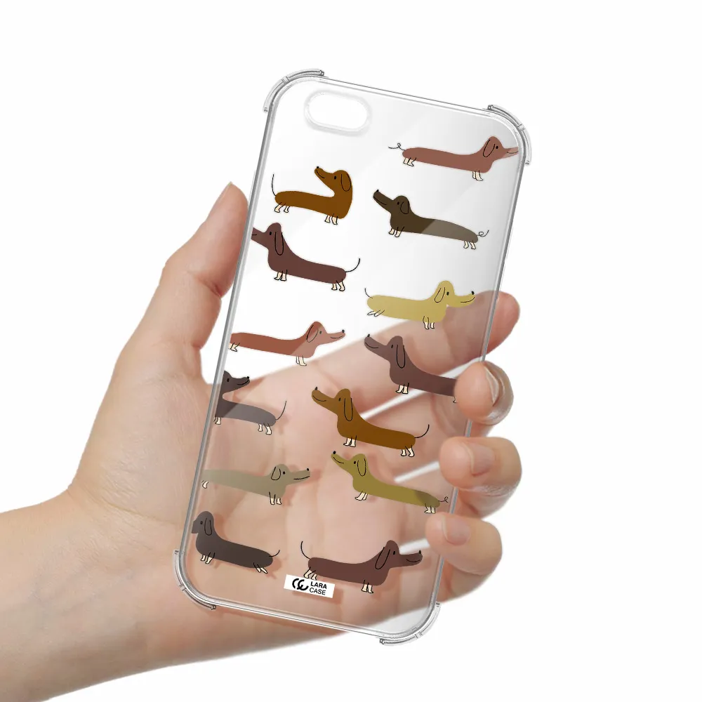 Dachshund Dogs Apple iPhone 6S Clear PC Case
