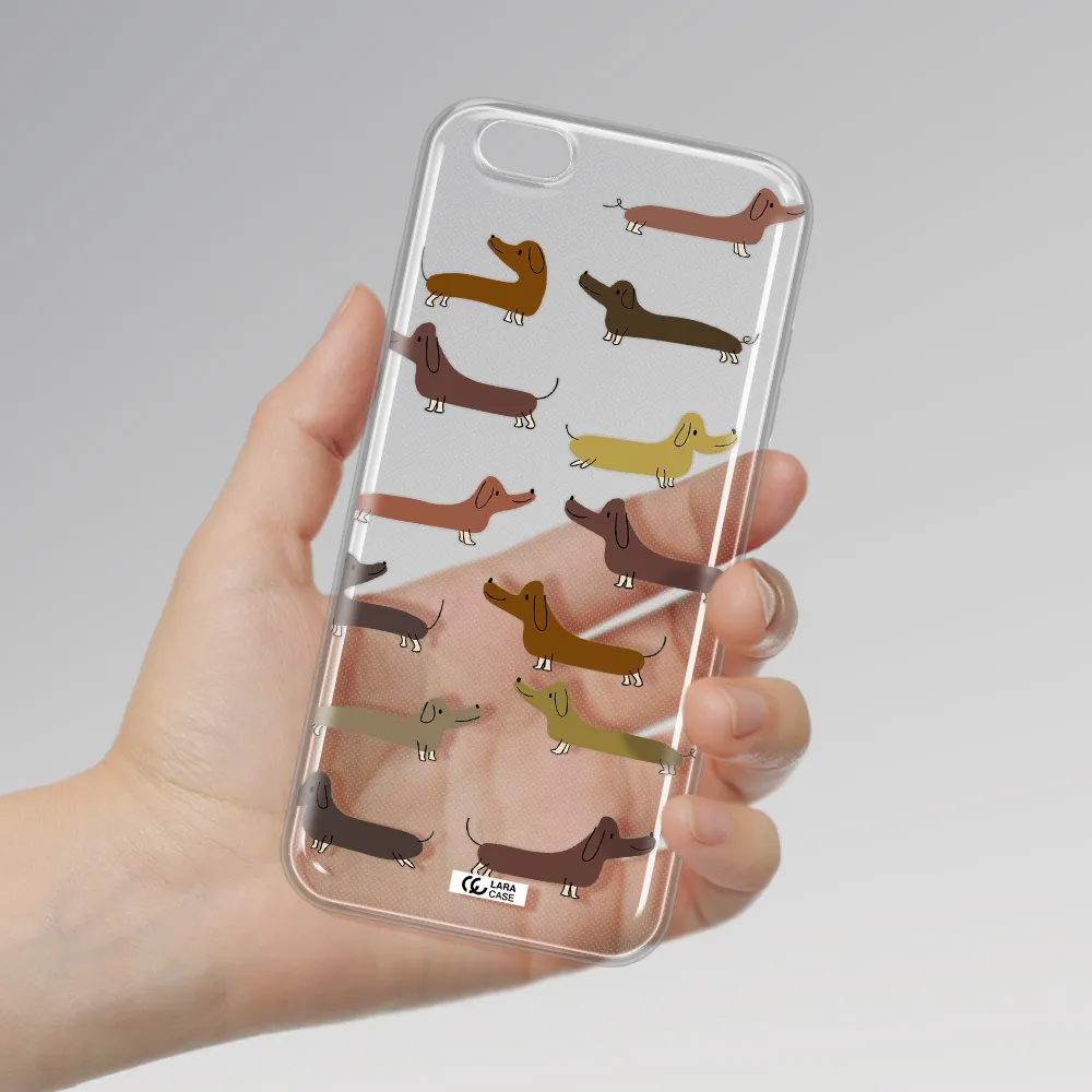 Dachshund Dogs Apple iPhone 6S Clear TPU Case