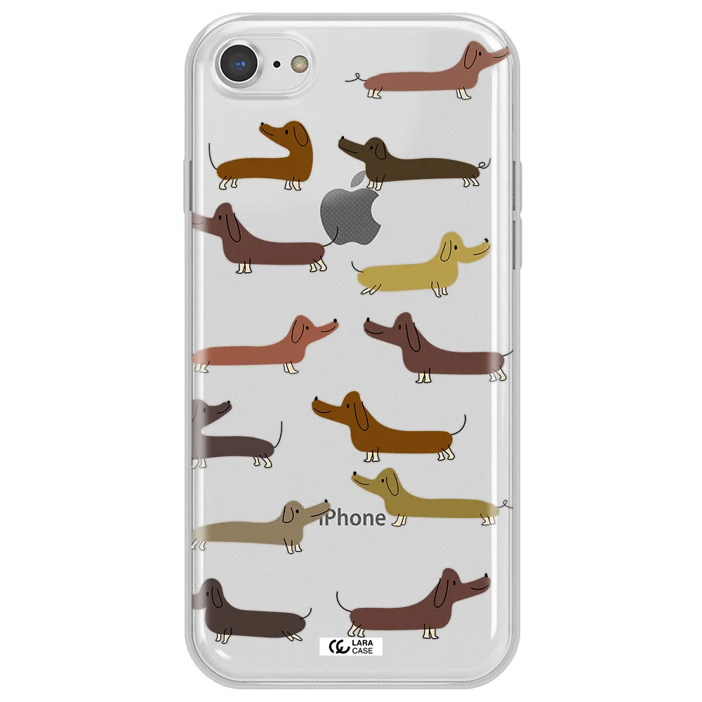 Dachshund Dogs Apple iPhone 7 Clear TPU Case