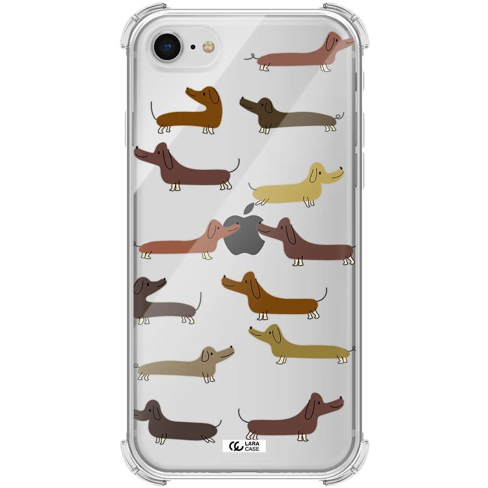 Dachshund Dogs Apple iPhone se 2020 Clear PC Case
