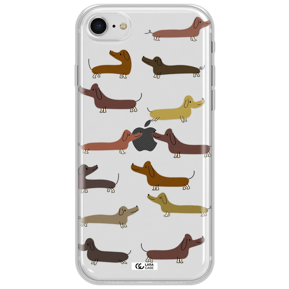 Dachshund Dogs Apple Iphone Se 2020 Clear Tpu Case