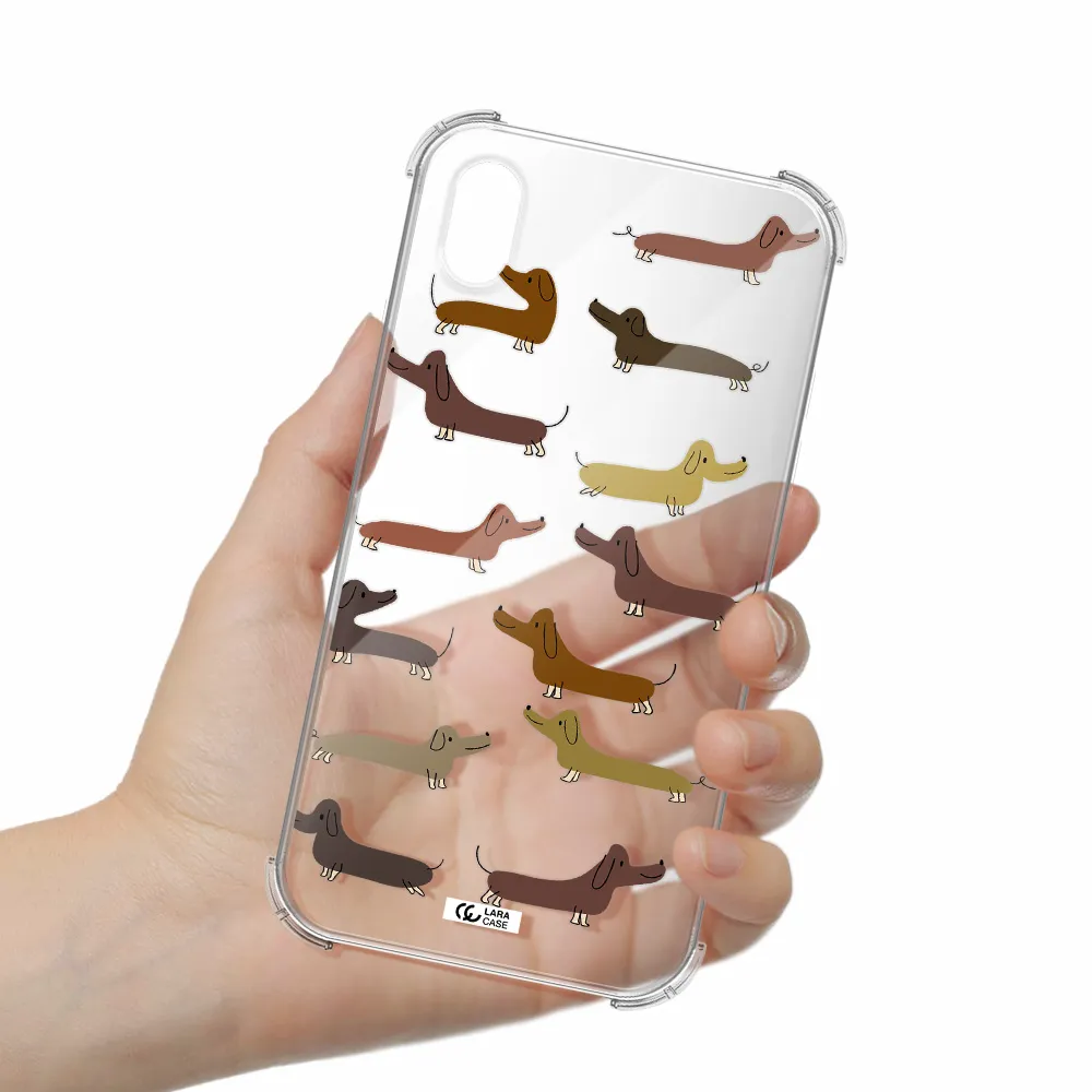 Dachshund Dogs Apple iPhone XR Clear PC Case