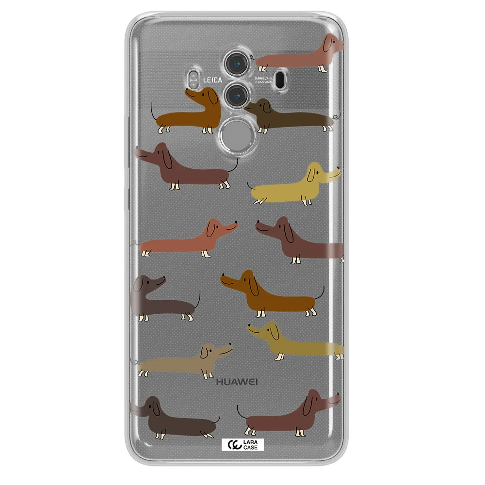 Dachshund Dogs Huawei Mate 10 Pro Clear TPU Case