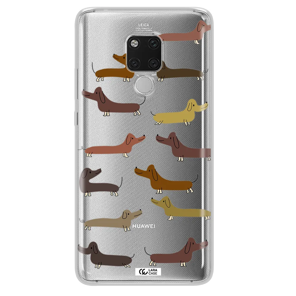 Dachshund Dogs Huawei Mate 20X Clear TPU Case