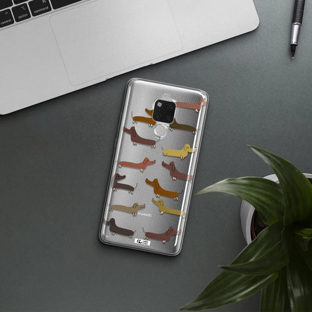 Dachshund Dogs Huawei Mate 20X Clear TPU Case