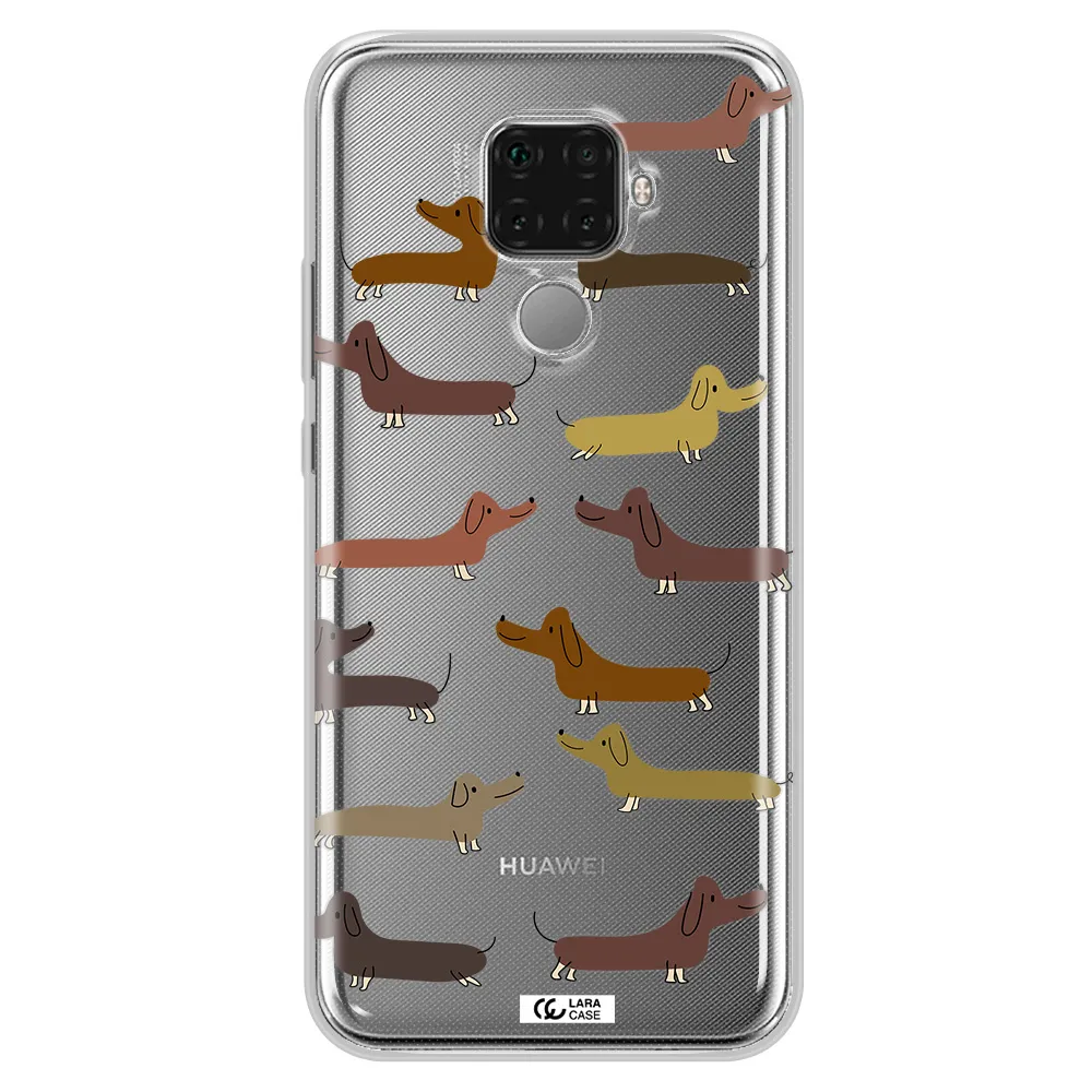Dachshund Dogs Huawei Mate 30 Lite Clear TPU Case
