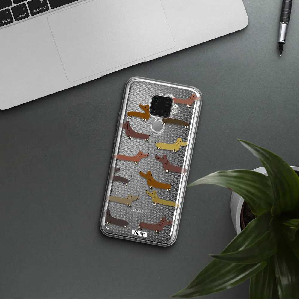 Dachshund Dogs Huawei Mate 30 Lite Clear TPU Case