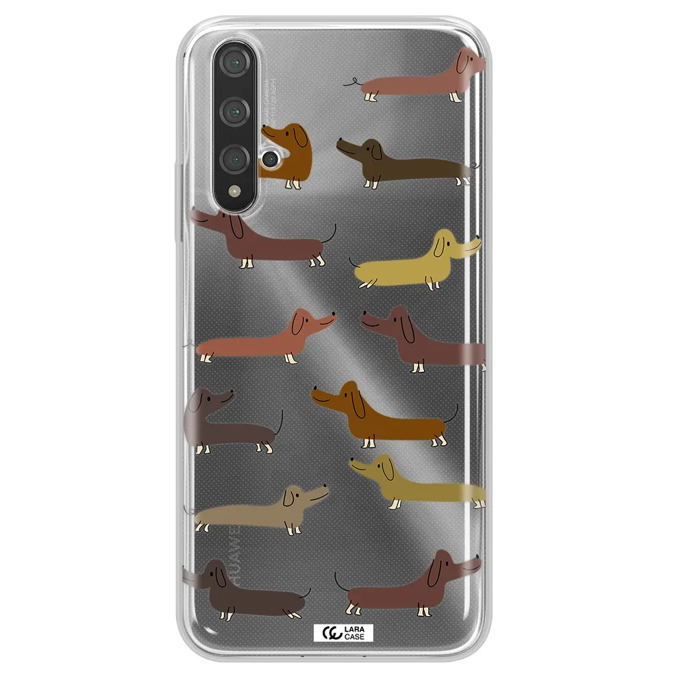 Dachshund Dogs Huawei Nova 5t Clear TPU Case
