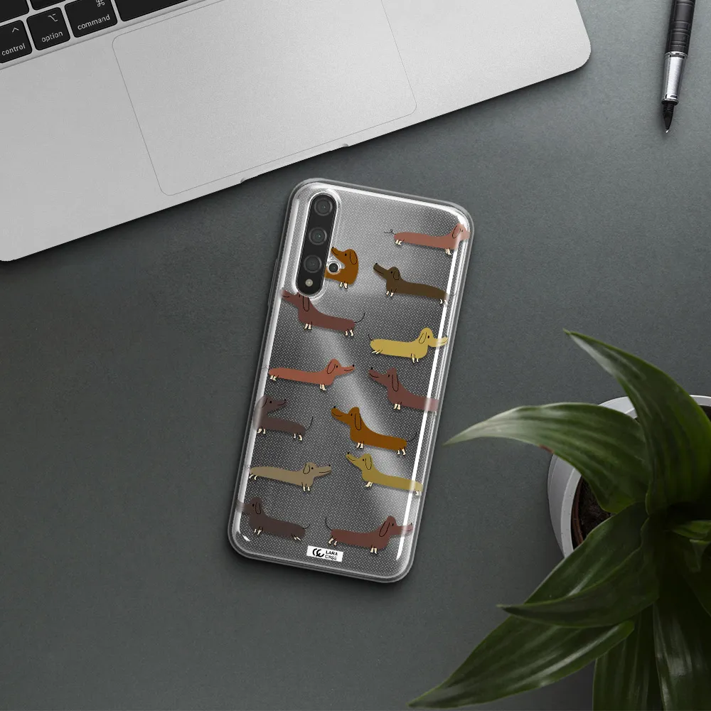 Dachshund Dogs Huawei Nova 5t Clear TPU Case