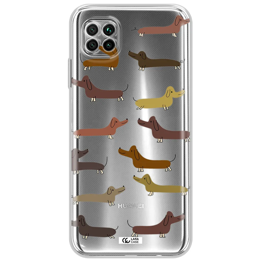Dachshund Dogs Huawei Nova 7I Clear Tpu Case