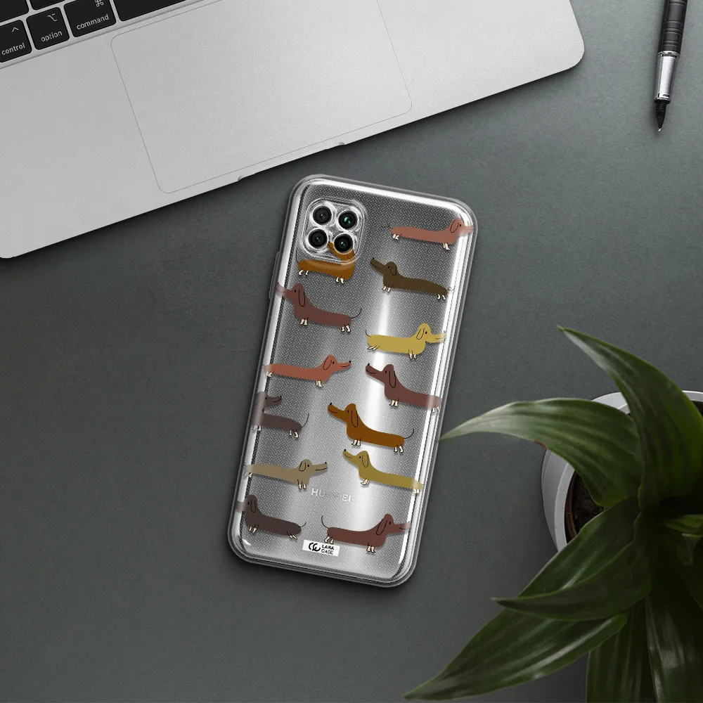 Dachshund Dogs Huawei Nova 7I Clear Tpu Case