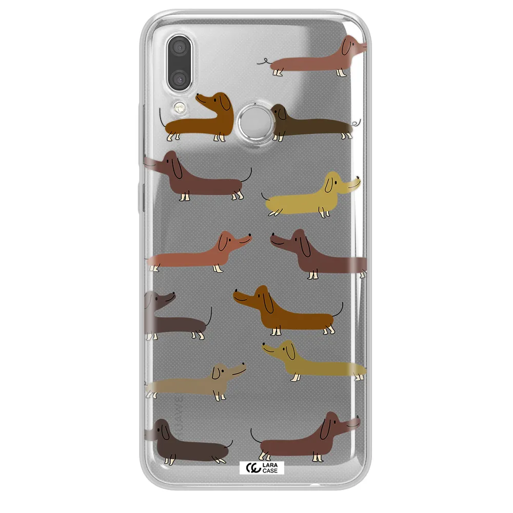 Dachshund Dogs Huawei P Smart 2019 Clear TPU Case