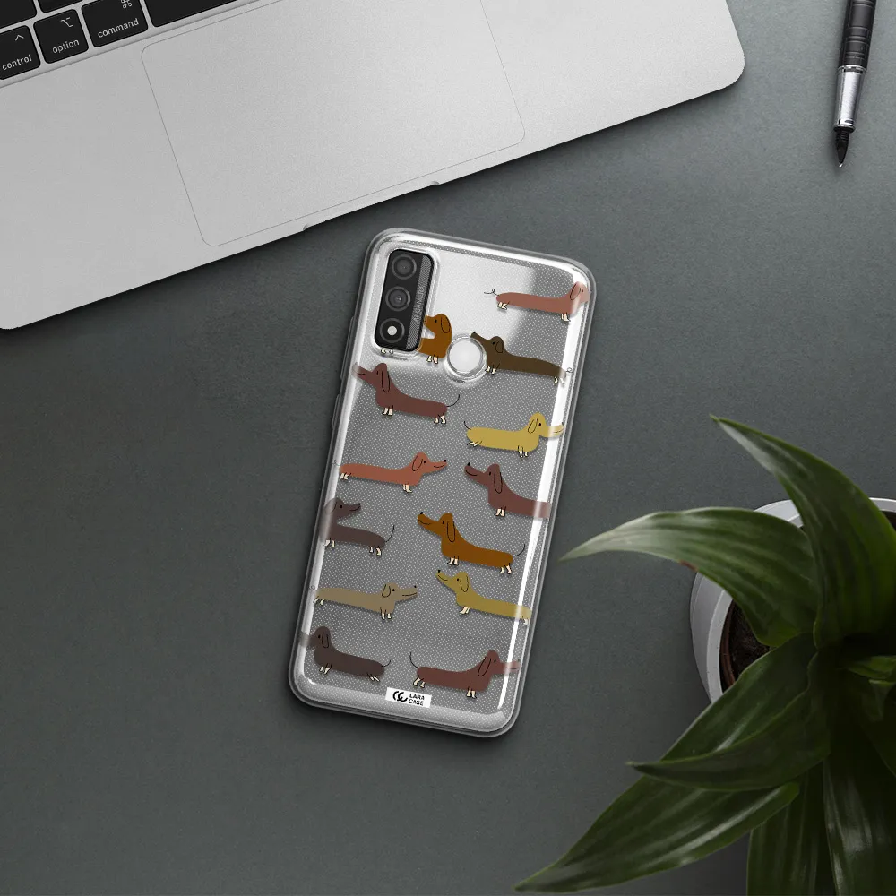 Dachshund Dogs Huawei P Smart 2020 Clear TPU Case
