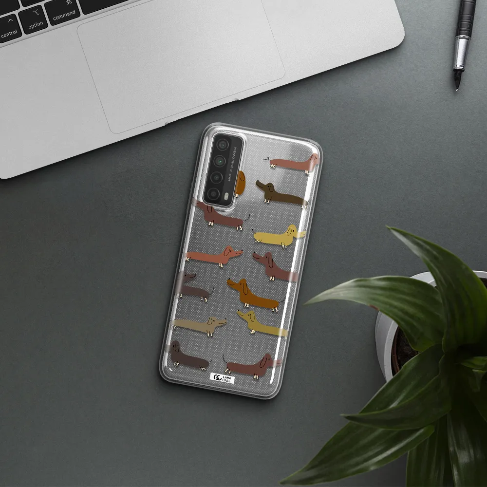 Dachshund Dogs Huawei P Smart 2021 Clear TPU Case