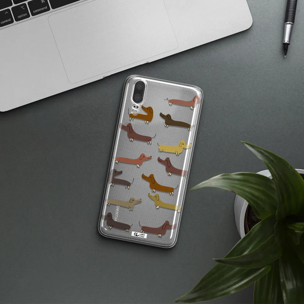 Dachshund Dogs Huawei P20 Clear TPU Case