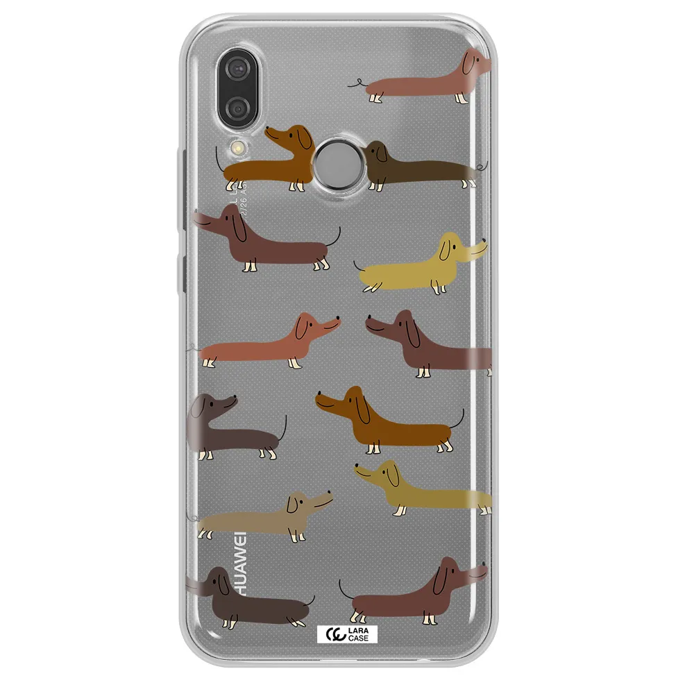 Dachshund Dogs Huawei P20 Lite Clear TPU Case