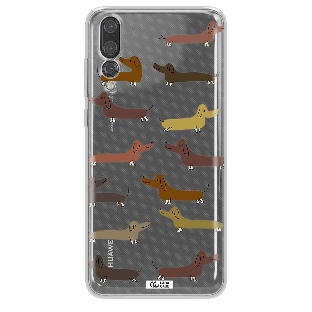 Dachshund Dogs Huawei P20 Pro Clear TPU Case
