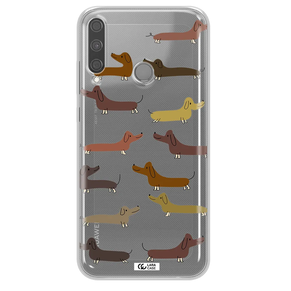 Dachshund Dogs Huawei P40 Lite E Clear TPU Case
