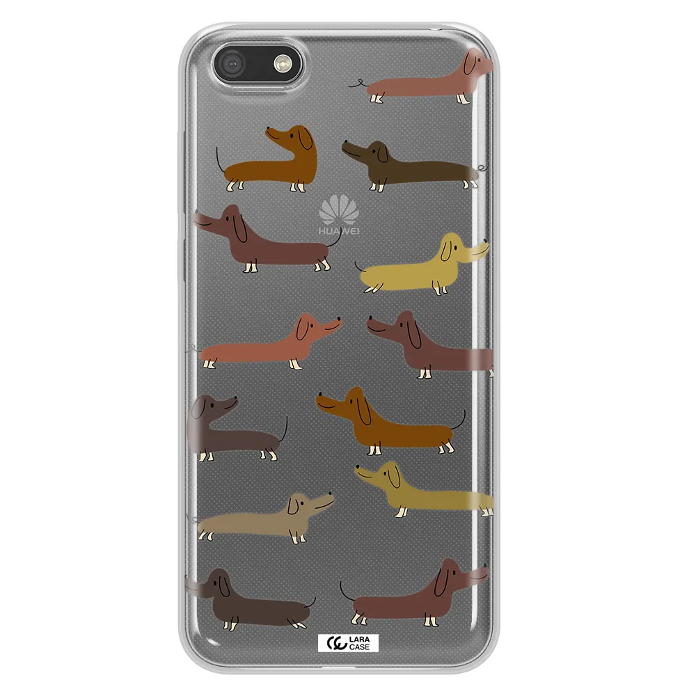Dachshund Dogs Huawei Y5 2018 Clear TPU Case