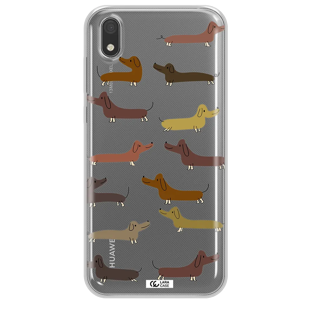 Dachshund Dogs Huawei Y5 2019 Clear TPU Case