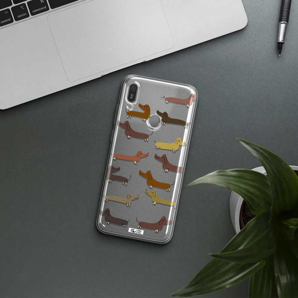 Dachshund Dogs Huawei Y6 2019 Clear TPU Case