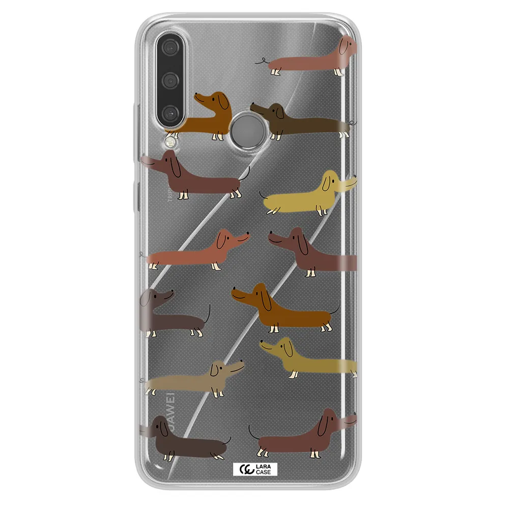 Dachshund Dogs Huawei Y6P Clear TPU Case