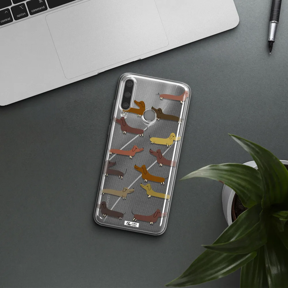 Dachshund Dogs Huawei Y6P Clear TPU Case