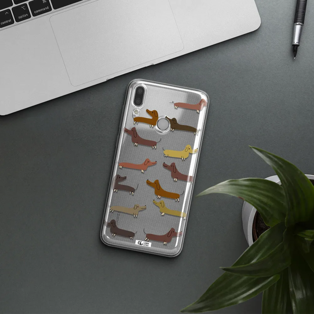 Dachshund Dogs Huawei Y9 2019 Clear TPU Case