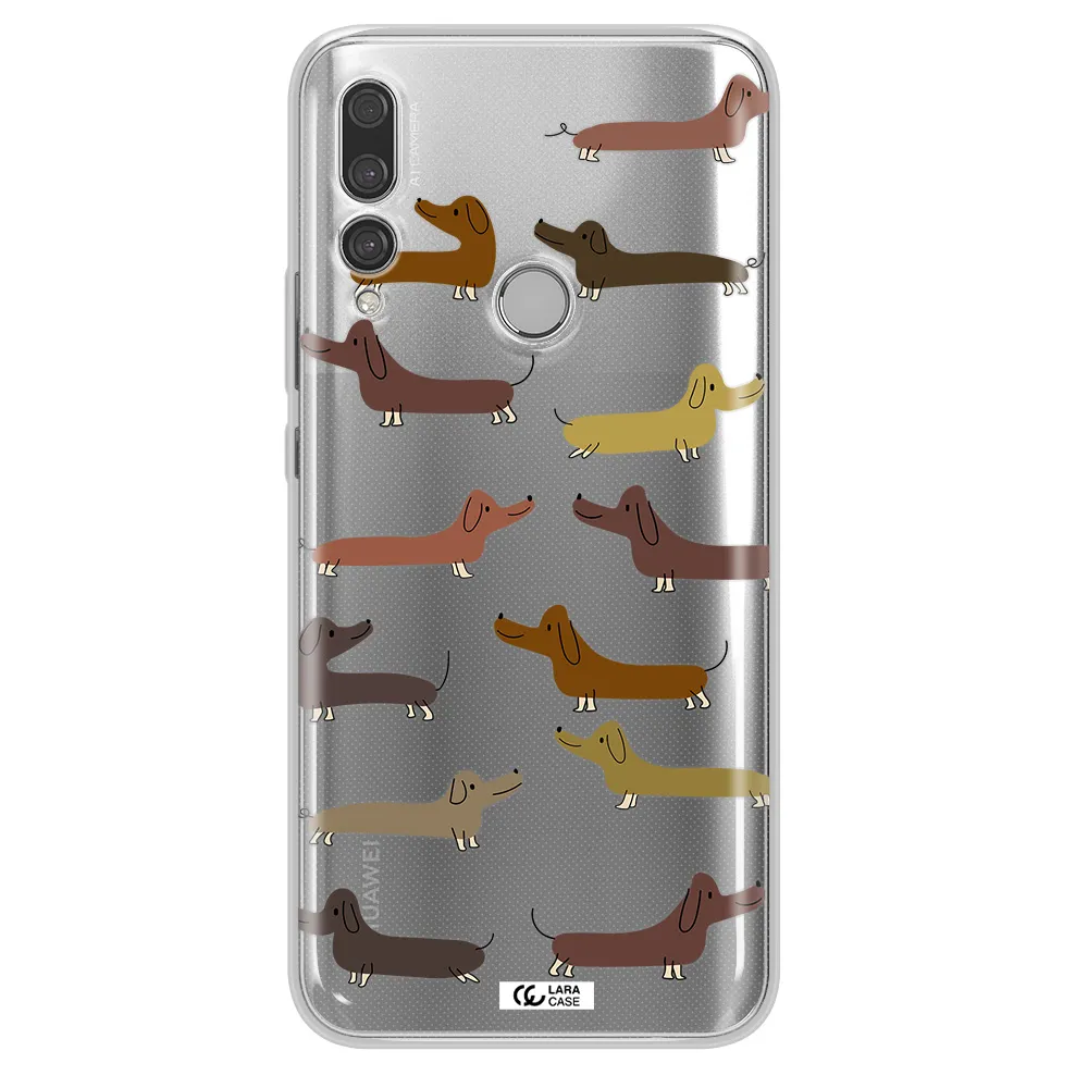 Dachshund Dogs Huawei Y9 Prime 2019 Clear TPU Case