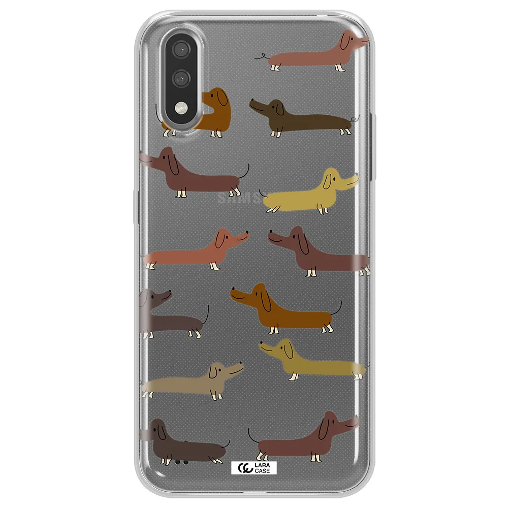 Dachshund Dogs Samsung A01 Clear TPU Case