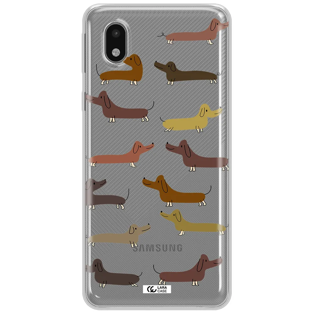 Dachshund Dogs Samsung A01 Core Clear Tpu Case