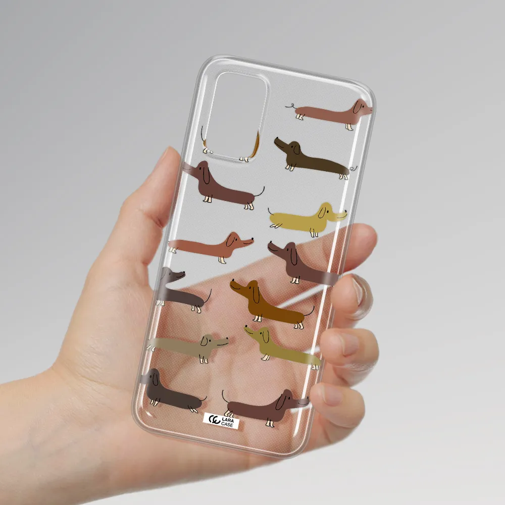 Dachshund Dogs Samsung A03S Clear TPU Case