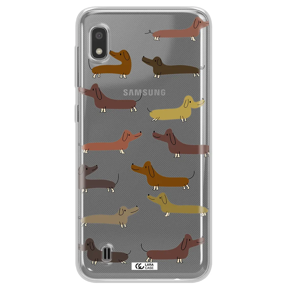 Dachshund Dogs Samsung A10 Clear TPU Case