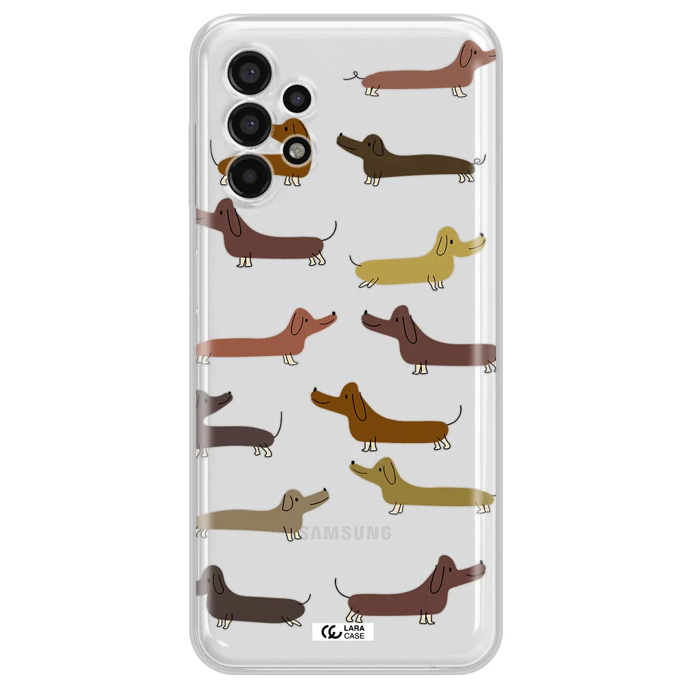 Dachshund Dogs Samsung A13 4g Clear TPU Case