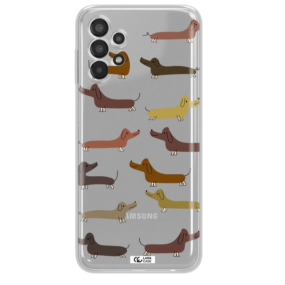 Dachshund Dogs Samsung A13 Clear TPU Case
