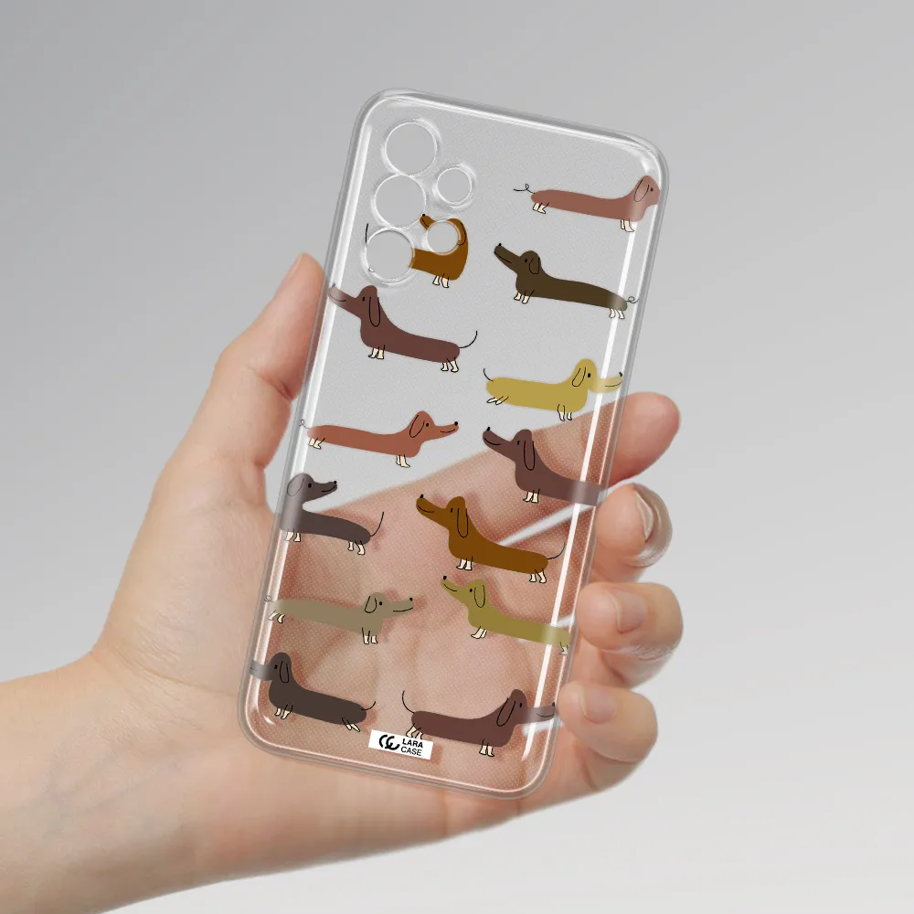 Dachshund Dogs Samsung A13 Clear TPU Case