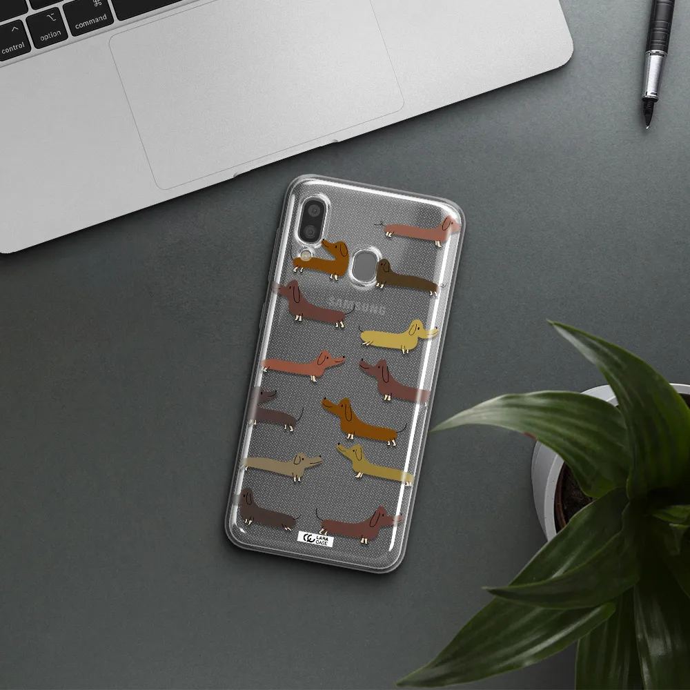 Dachshund Dogs Samsung A20 Clear TPU Case