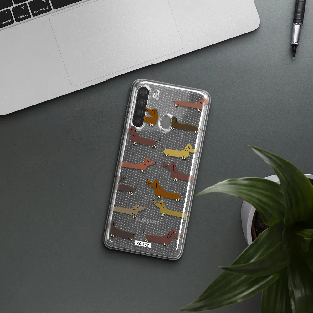 Dachshund Dogs Samsung A21 Clear TPU Case