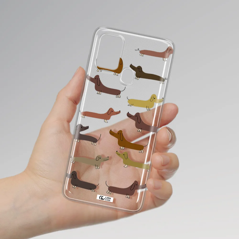 Dachshund Dogs Samsung A21S Clear TPU Case