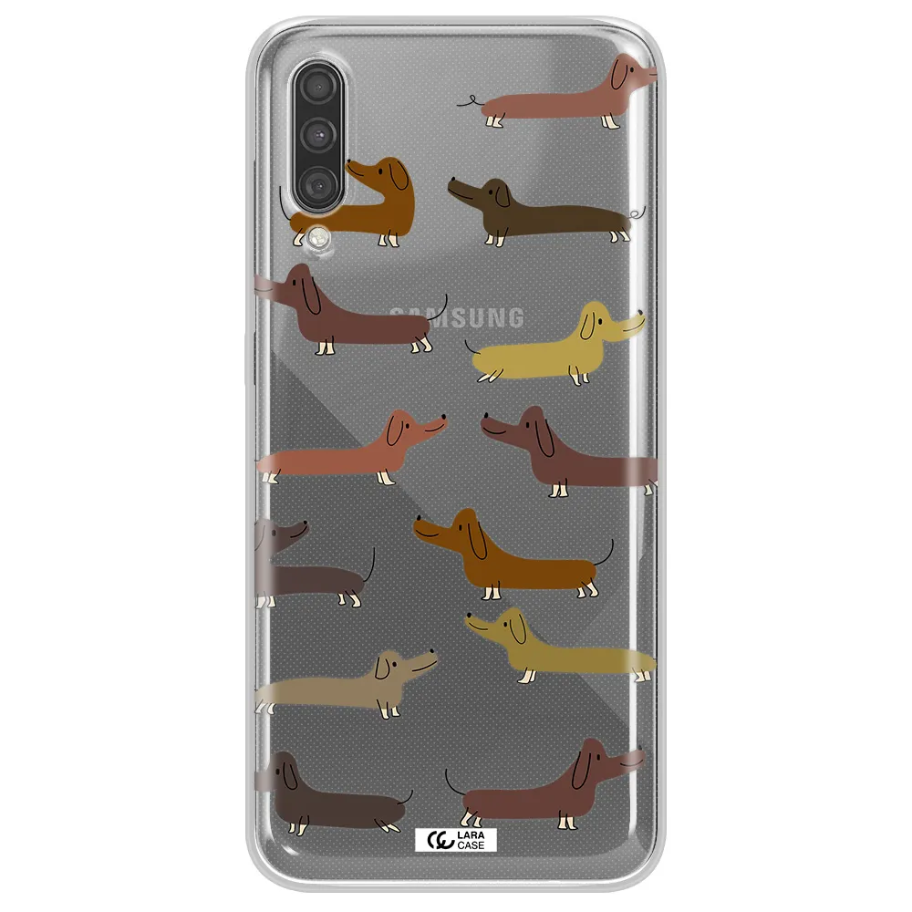Dachshund Dogs Samsung A30S Clear TPU Case