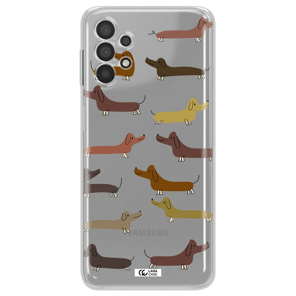 Dachshund Dogs Samsung A32 4G Clear Tpu Case