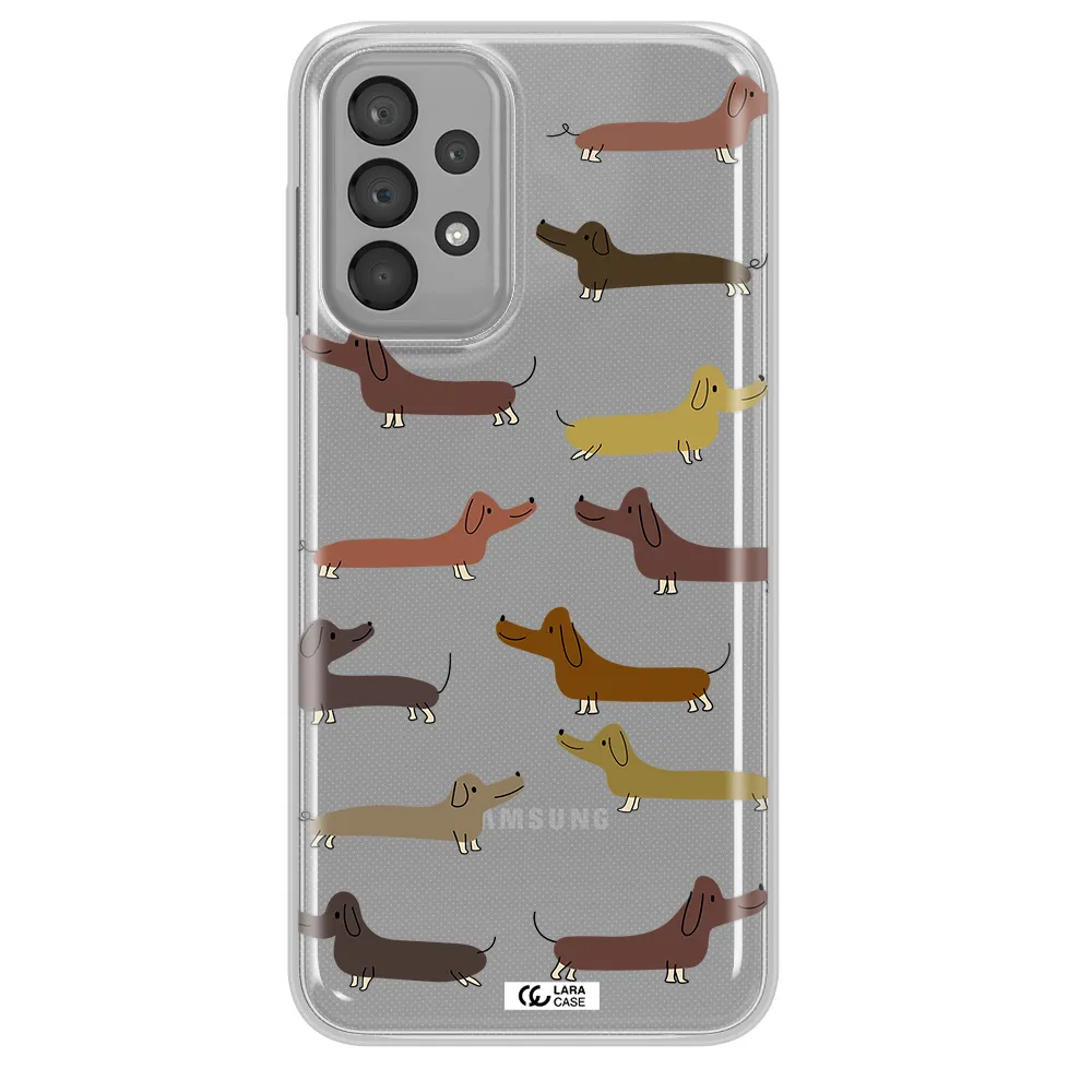 Dachshund Dogs Samsung A33 Clear TPU Case