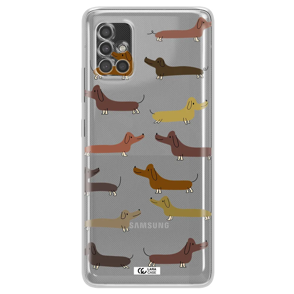 Dachshund Dogs Samsung A40S Clear Tpu Case