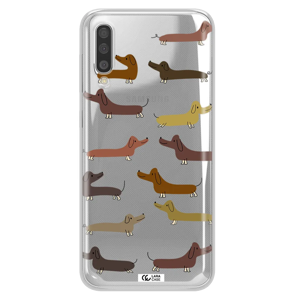 Dachshund Dogs Samsung A50 Clear TPU Case