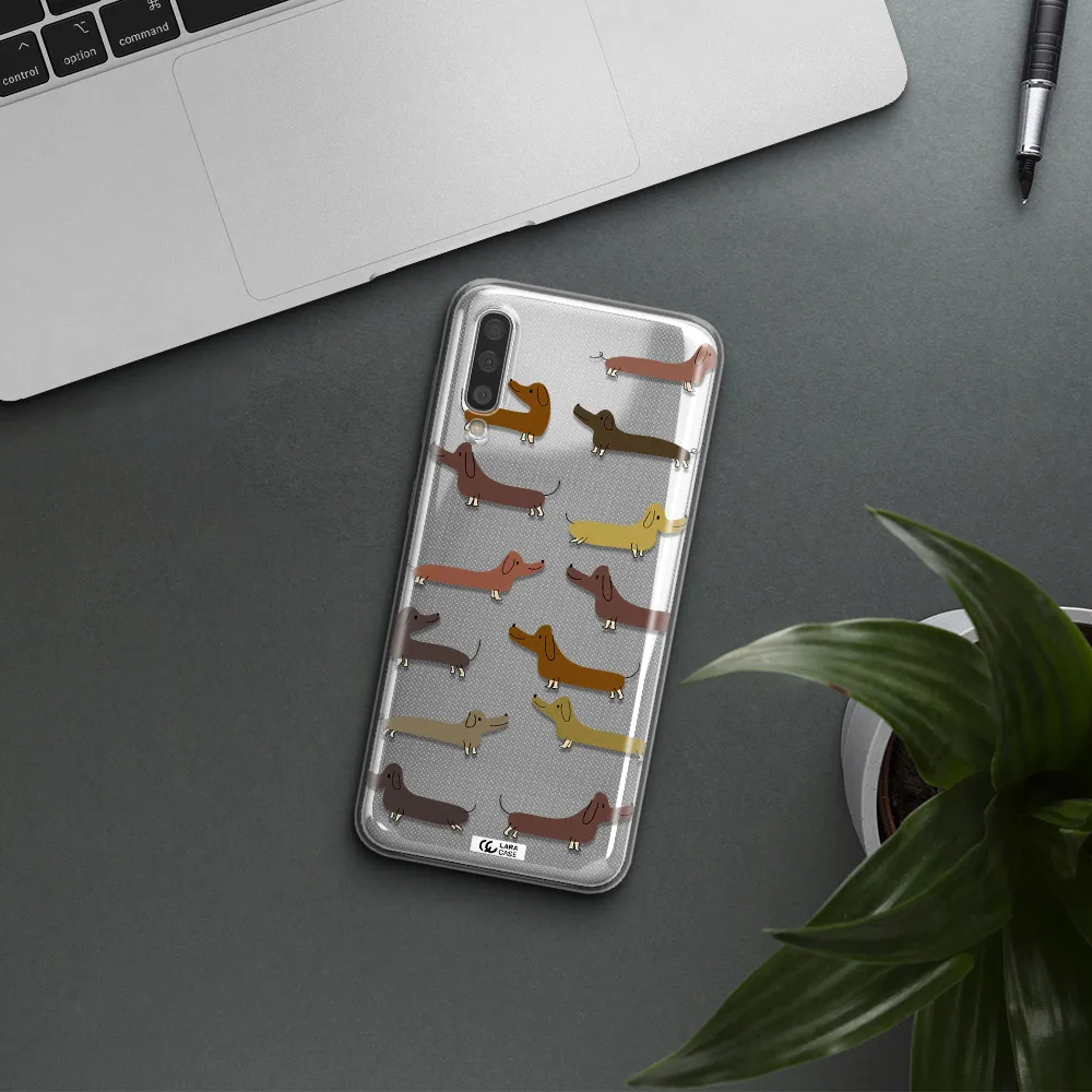 Dachshund Dogs Samsung A50 Clear TPU Case