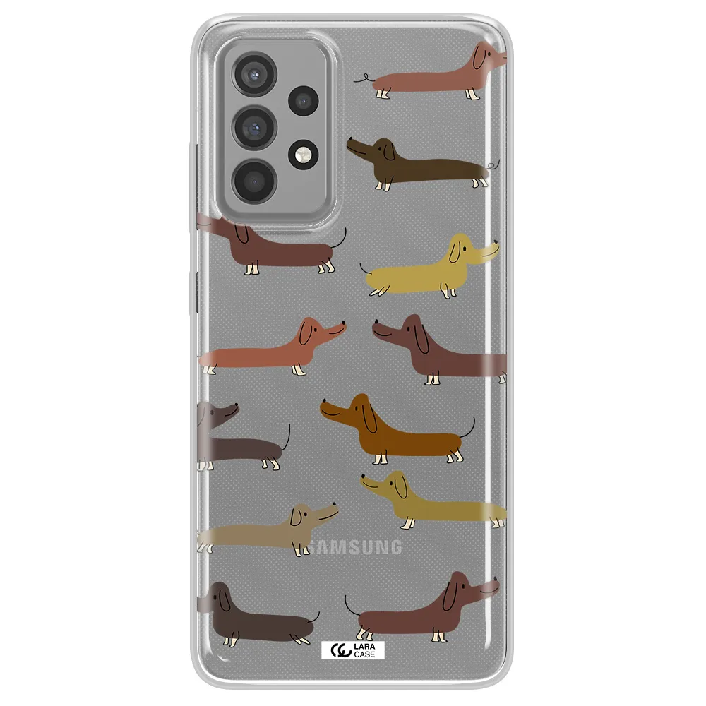 Dachshund Dogs Samsung A52 Clear TPU Case